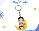 Baby Moon Key Chain | Adorable Moon & Baby Design | Cute & Stylish Keyring