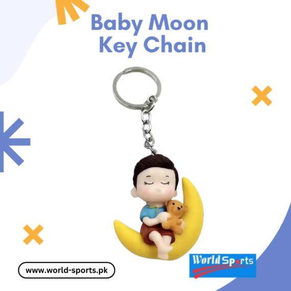 Baby Moon Key Chain | Adorable Moon & Baby Design | Cute & Stylish Keyring