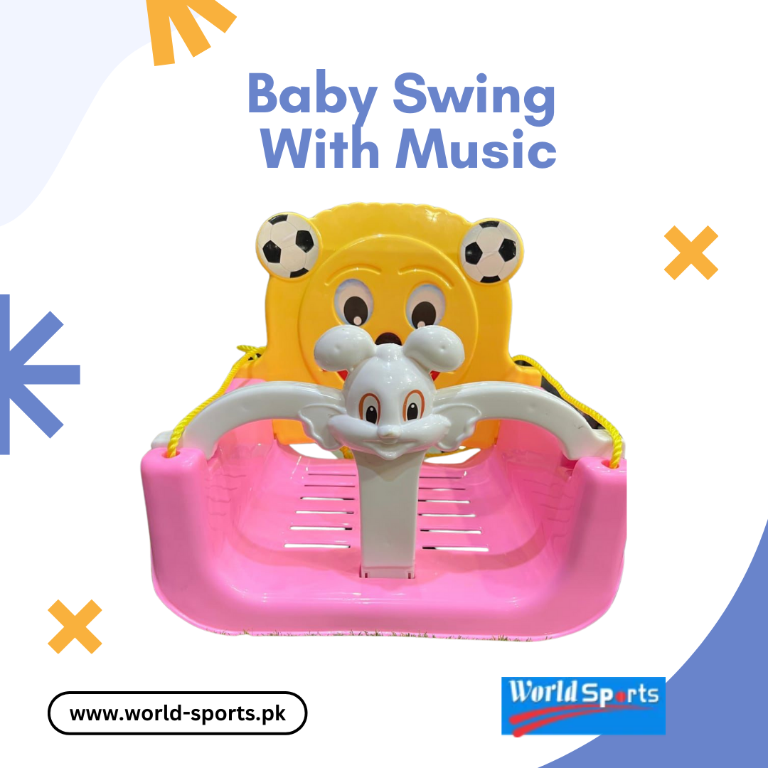 Baby Swing with Music – Electric Infant Swing with Adjustable Speeds, Soft Cushion Seat