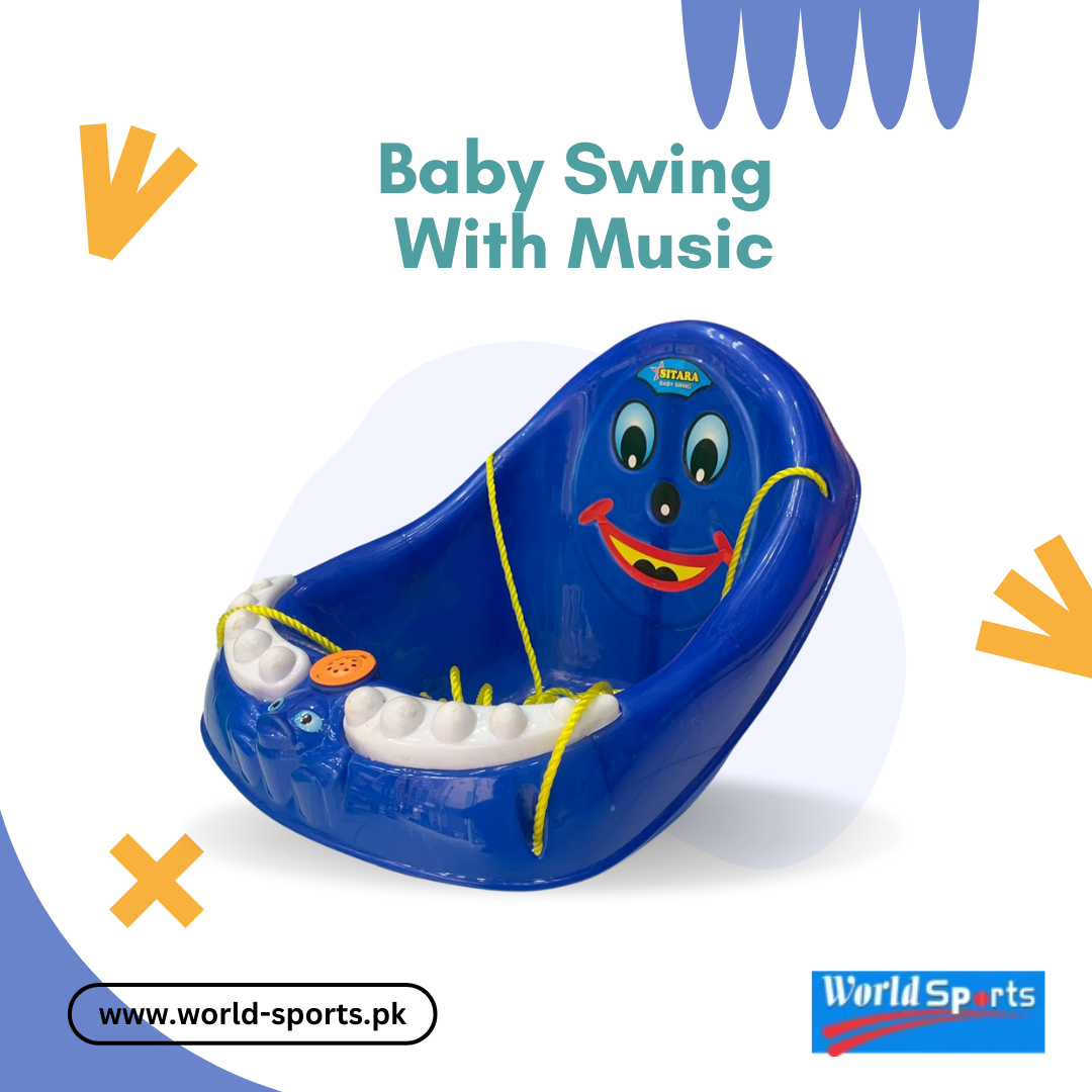 Baby Swing with Music – Soothing Electric Infant Swing, Adjustable Speed, Comfortable Seat