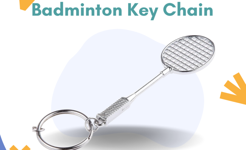 Badminton Key Chain | Stylish Shuttlecock & Racket Keyring | Sports Lover Gift
