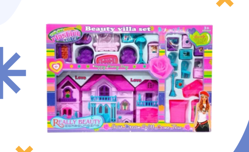Beauty Villa Set – Princess Dream Playhouse with Fashion Accessories for Kids