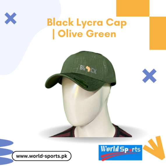 Black Lycra Cap for Men – Stretchable & Breathable Olive Green Sports Cap for Outdoor & Casual Wear