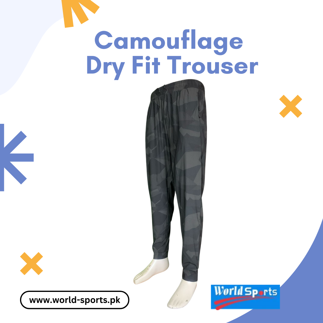 Camouflage Dry Fit Trouser – Quick-Dry Athletic Joggers for Men, Breathable & Stretchable Gym, Running