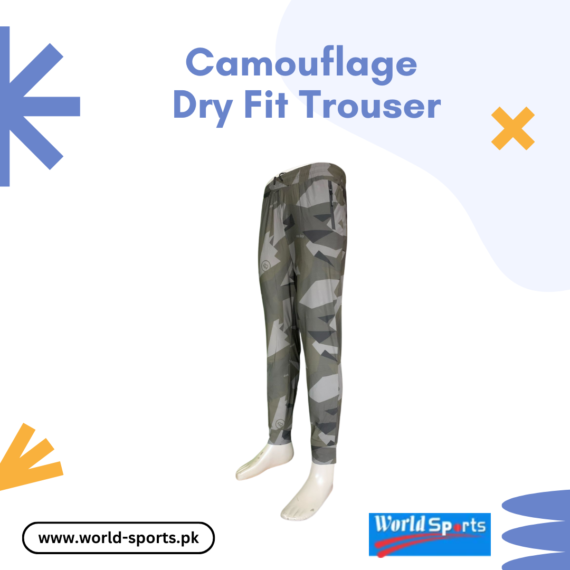 Camouflage Dry Fit Trouser – Quick-Dry, Breathable Athletic Joggers for Men, Gym, Running & Outdoor Sports Pants