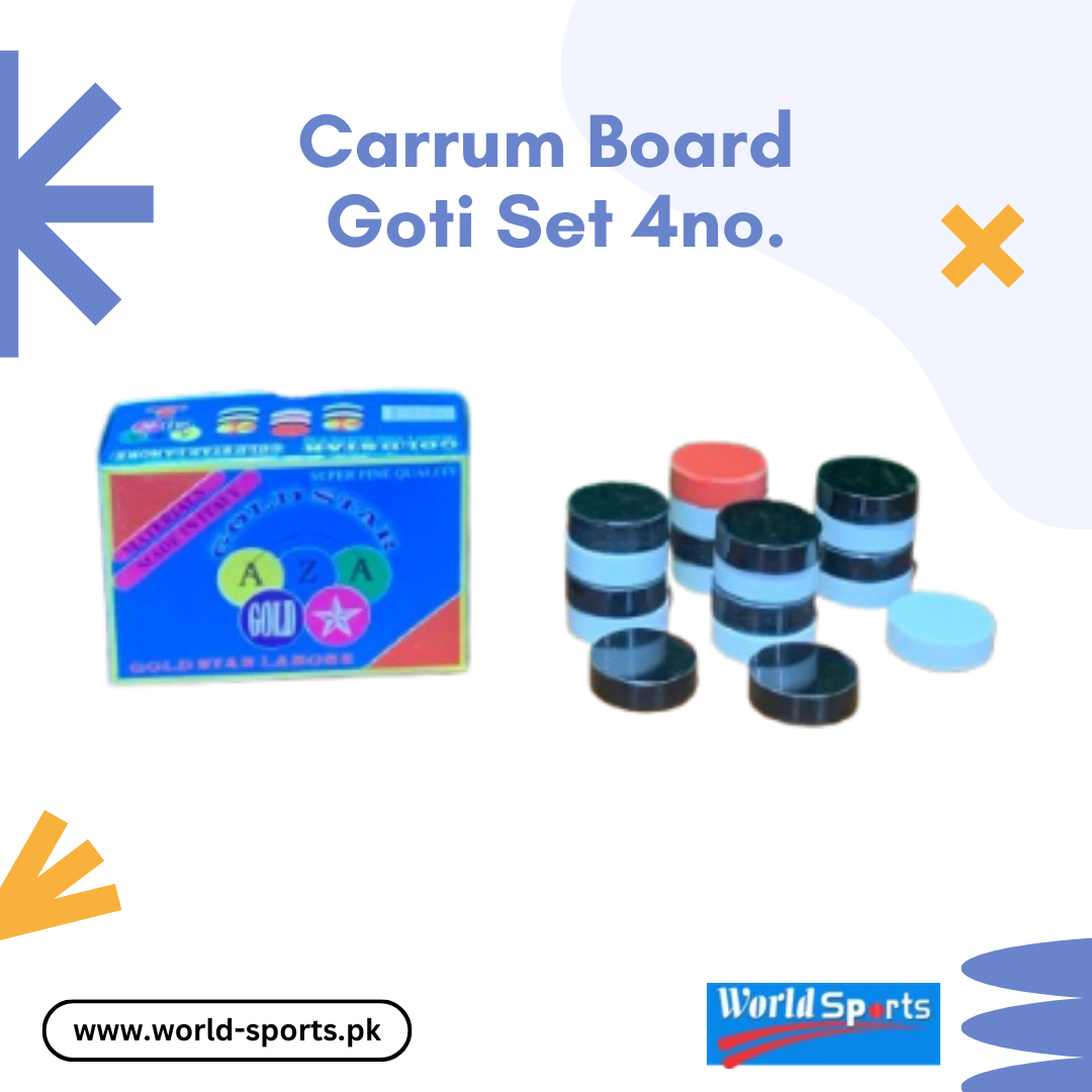 Carrom Board Goti Set 4 No. – Premium Wooden Carrom Coins for Smooth & Precise Gameplay