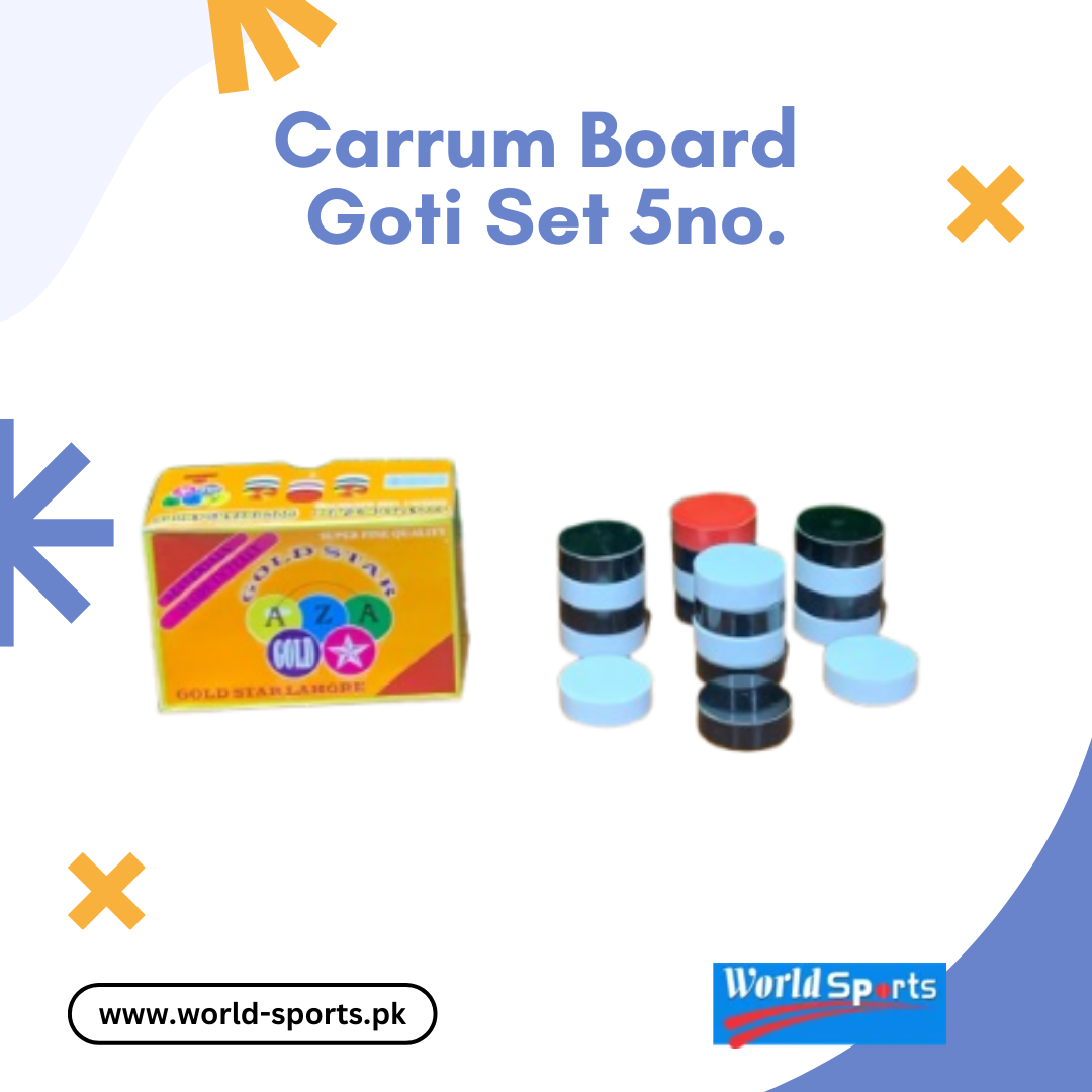 Carrom Board Goti Set 5 No. – High-Quality Wooden Carrom Coins for Smooth & Precise Gameplay