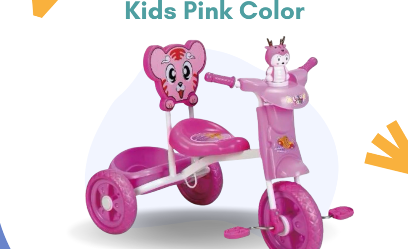 Cat Tricycle for Kids – Cute & Sturdy Pink Ride-On Trike with Comfortable Seat & Smooth Wheels