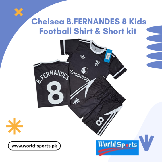 Chelsea B. Fernandes 8 Kids Football Shirt & Shorts Kit – Official Blue Soccer Jersey for Boys & Girls