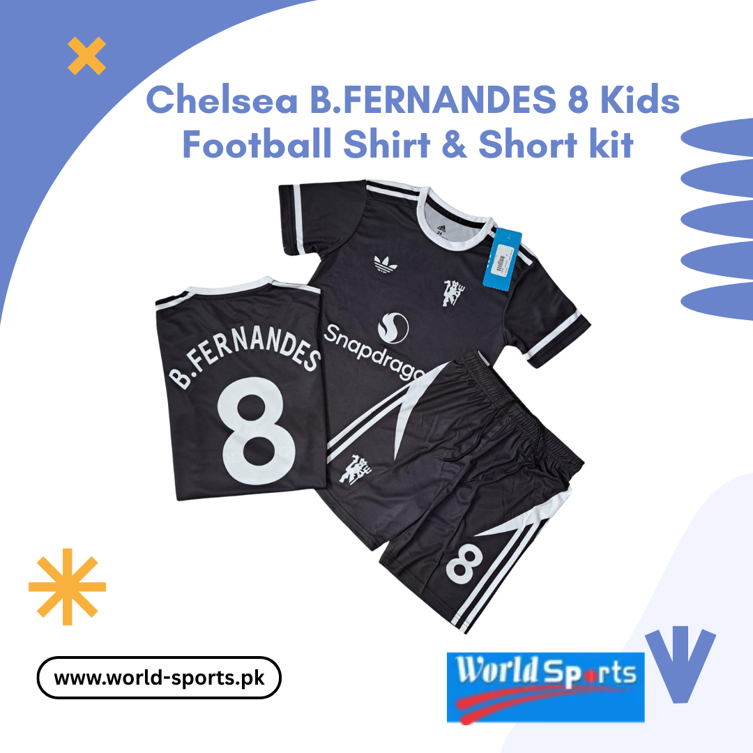 Chelsea B. Fernandes 8 Kids Football Shirt & Shorts Kit – Official Blue Soccer Jersey for Boys & Girls