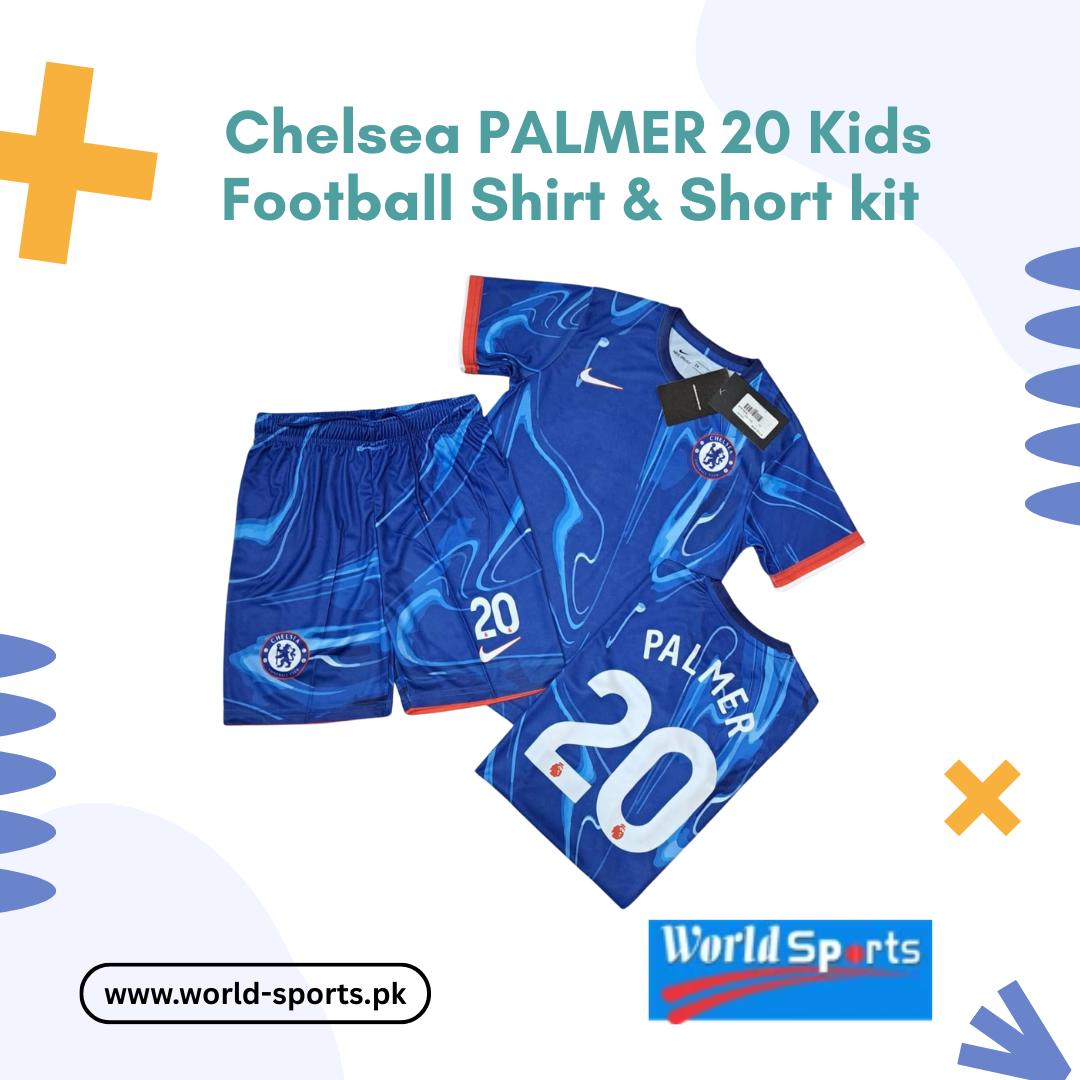 Chelsea Palmer 20 Kids Football Shirt & Shorts Kit – Official Blue Soccer Jersey for Boys & Girls