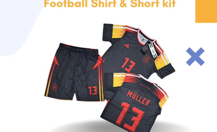 Deutschland Müller 13 Kids Football Shirt & Shorts Kit – Official Germany Soccer Jersey for Boys & Girls