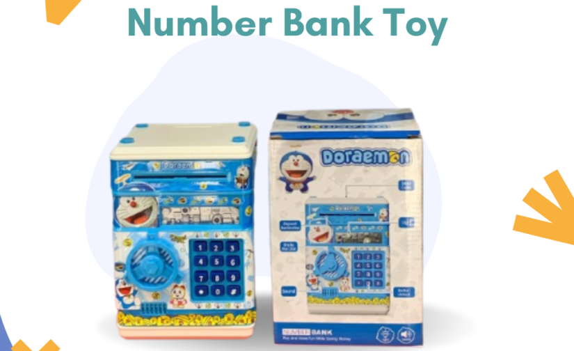 Doraemon Number Bank Toy – Digital ATM Money Saving Bank for Kids with Password Protection