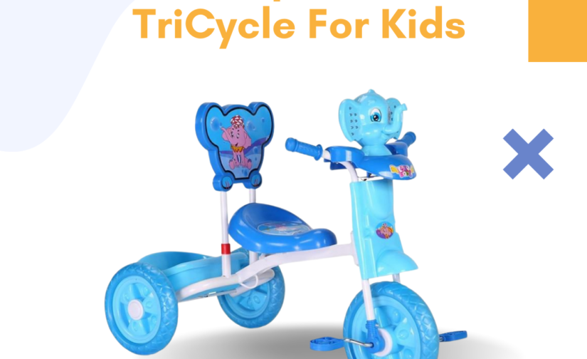 Elephant Tricycle for Kids – Fun & Safe Ride-On Trike with Cute Elephant Design, Sturdy Frame & Smooth Wheels