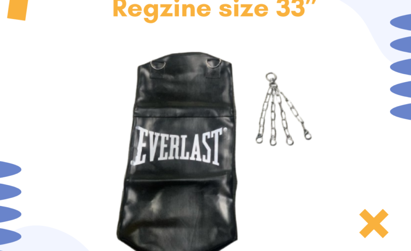 Everlast Boxing Bag Regzine – 33” Heavy-Duty Punching Bag for Training & Fitness
