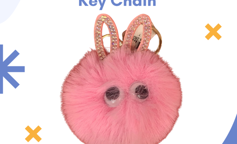 Furry Bunny Keychain – Soft & Fluffy Plush Rabbit Keyring | Cute Bag Charm & Stylish Key Holder