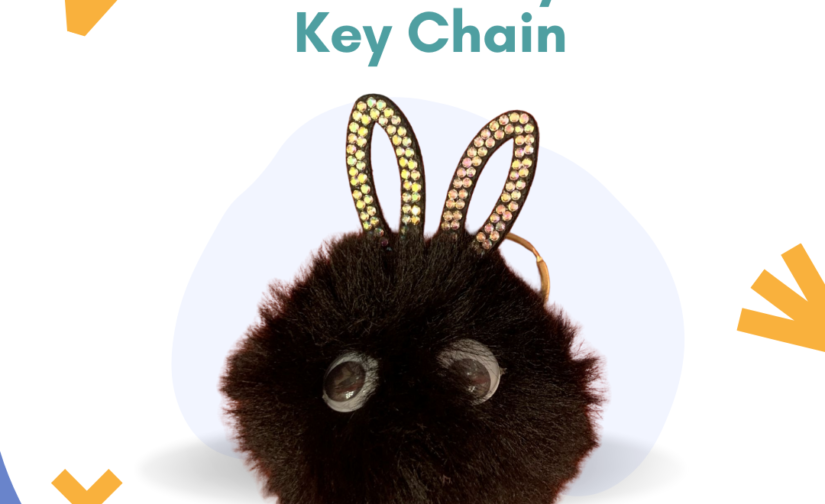 Furry Bunny Keychain – Soft & Fluffy Plush Rabbit Keyring | Cute & Stylish Bag Charm