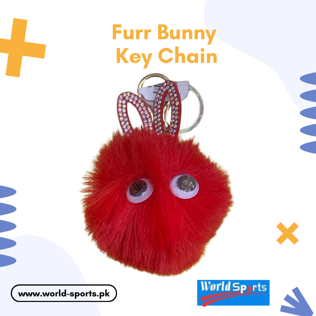 Furry Bunny Keychain – Soft & Adorable Plush Rabbit Keyring | Cute Fluffy Bag Charm & Key Holder