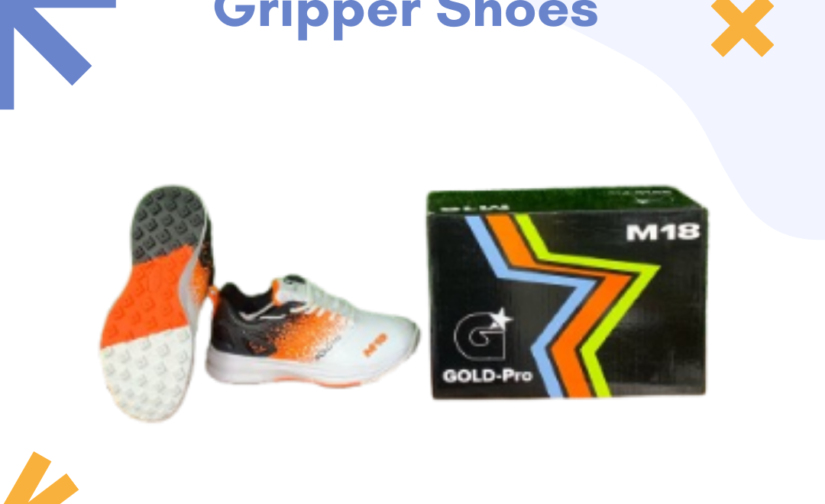 Gold Pro M18 Cricket Gripper Shoes – High-Performance Non-Slip Cricket Footwear for Maximum Stability & Comfort