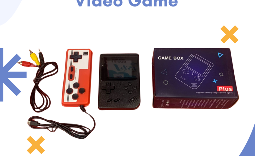 Handheld Video Game Console – Portable Gaming System with Built-in Games, High-Resolution Screen & Rechargeable Battery