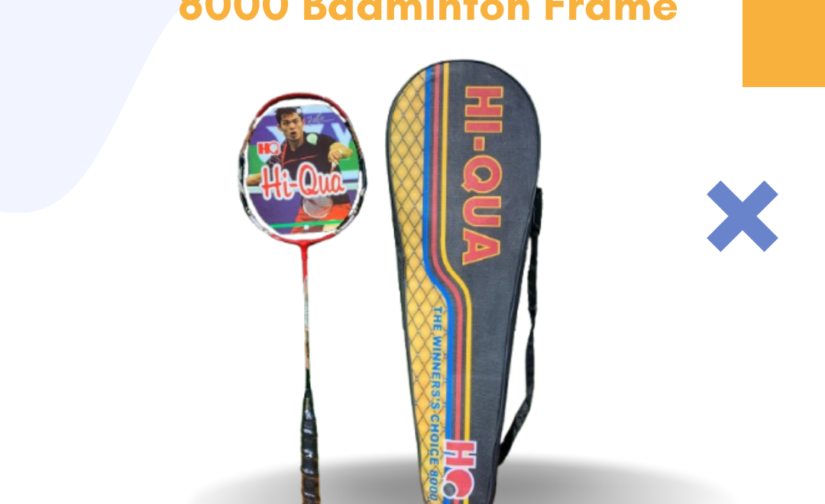 Hi-Qua Thrusthef K-8000 Badminton Frame – Lightweight Carbon Fiber Racket Frame for Speed, Power & Precision