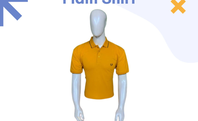 Jersey Polo Plain Shirt – Classic Fit, Soft & Breathable Cotton, Stylish Casual & Formal Wear Polo T-Shirt