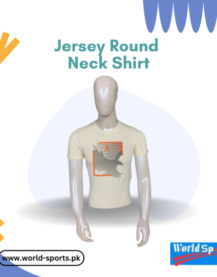 Jersey Round Neck Shirt – Comfortable, Breathable & Stylish Casual Wear