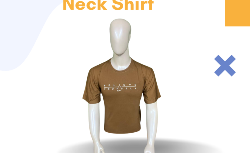 Men’s Jersey Round Neck Shirt – Soft, Breathable & Lightweight Cotton Blend T-Shirt for Casual & Active Wear