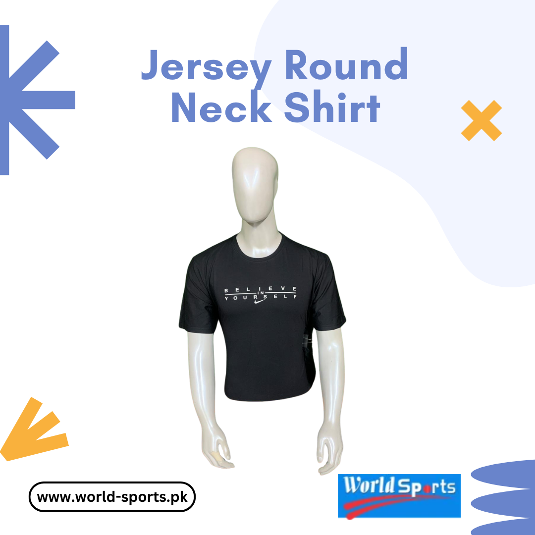Men’s Jersey Round Neck Shirt – Soft, Breathable & Lightweight Casual T-Shirt for Everyday Wear