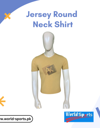 Jersey Round Neck Shirt – Soft, Breathable & Stylish Casual Wear for Men