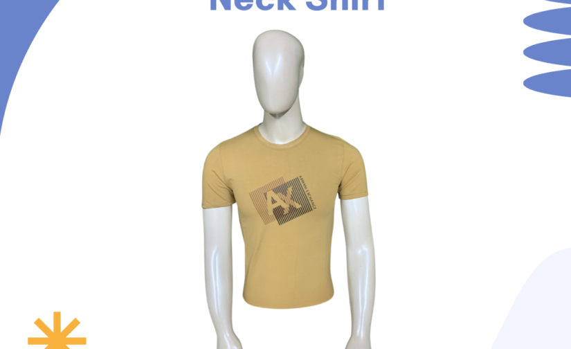 Jersey Round Neck Shirt – Soft, Breathable & Stylish Casual Wear for Men