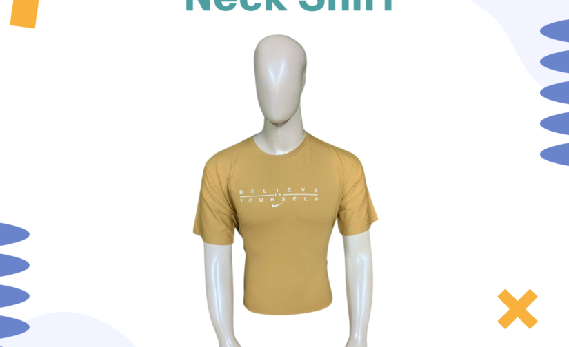 Men’s Jersey Round Neck Shirt – Soft, Breathable & Lightweight Cotton T-Shirt for Casual & Active Wear