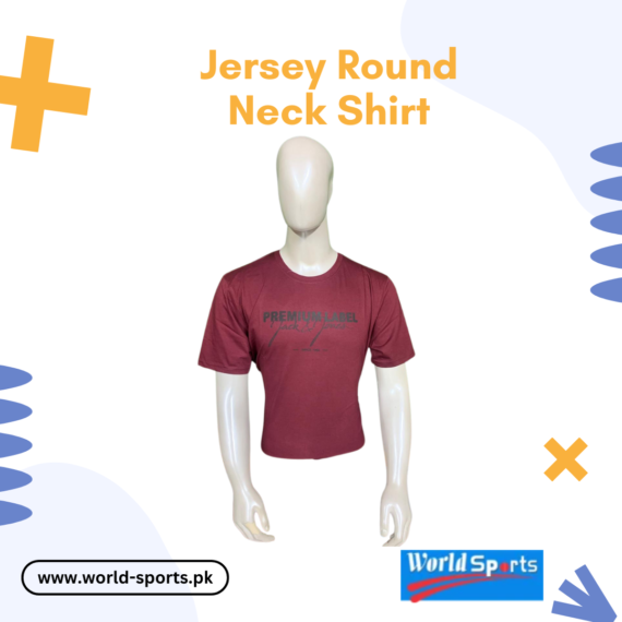 Jersey Round Neck Shirt – Soft, Breathable, Lightweight & Comfortable Casual T-Shirt