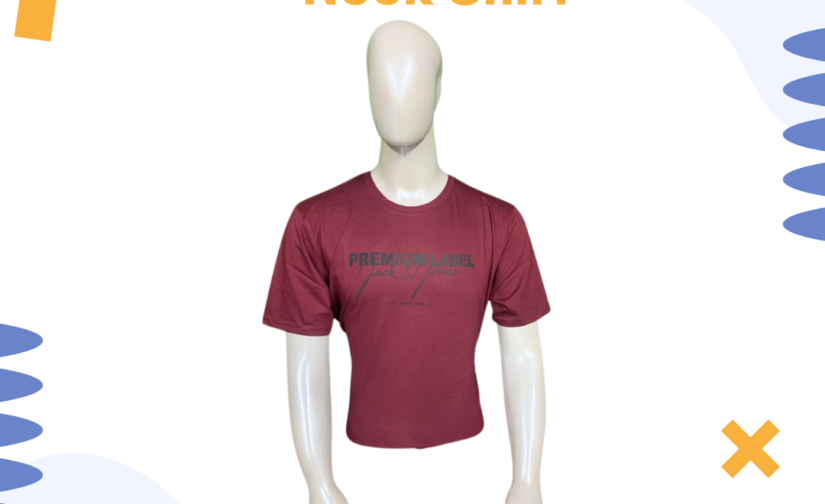 Jersey Round Neck Shirt – Soft, Breathable, Lightweight & Comfortable Casual T-Shirt