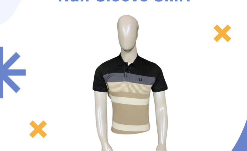 Jersey Stripper Half Sleeve Shirt – Premium Soft Fabric, Breathable & Stylish Striped Casual Wear