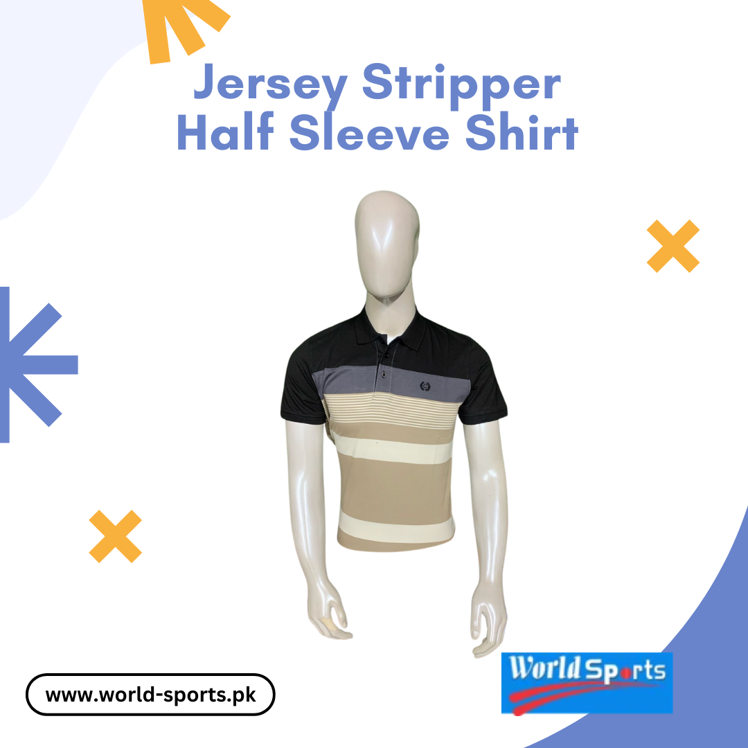 Jersey Stripper Half Sleeve Shirt – Premium Soft Fabric, Breathable & Stylish Striped Casual Wear