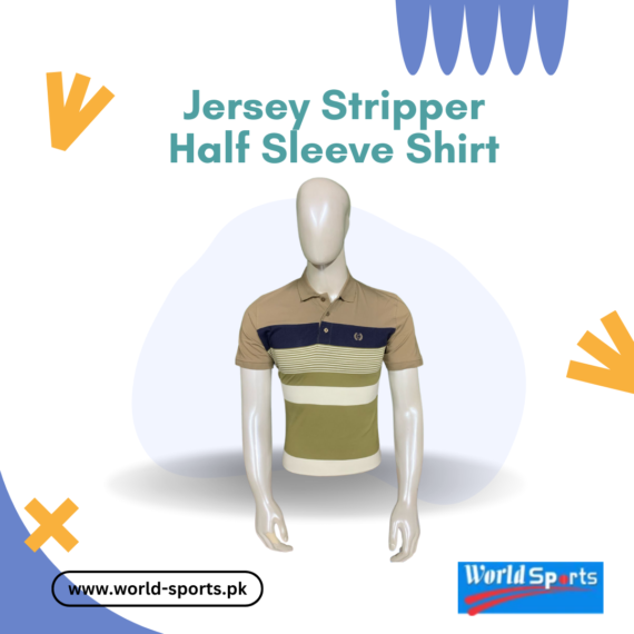 Jersey Stripper Half Sleeve Shirt – Stylish Striped Casual Wear | Soft, Breathable & Lightweight