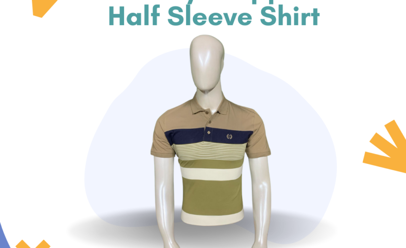 Jersey Stripper Half Sleeve Shirt – Stylish Striped Casual Wear | Soft, Breathable & Lightweight