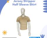 Jersey Stripper Half Sleeve Shirt – Soft, Breathable & Stylish Striped Casual Shirt for Men