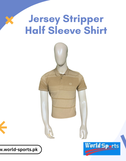 Jersey Stripper Half Sleeve Shirt – Soft, Breathable & Stylish Striped Casual Shirt for Men