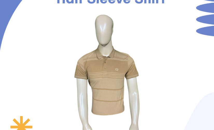 Jersey Stripper Half Sleeve Shirt – Soft, Breathable & Stylish Striped Casual Shirt for Men