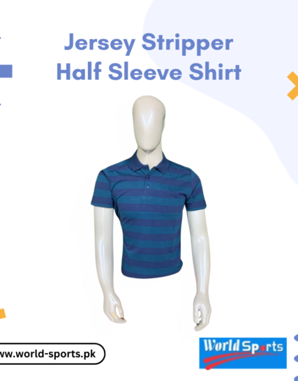 Jersey Stripper Half Sleeve Shirt – Trendy Striped Casual Shirt | Soft, Breathable & Lightweight