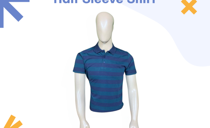 Jersey Stripper Half Sleeve Shirt – Trendy Striped Casual Shirt | Soft, Breathable & Lightweight