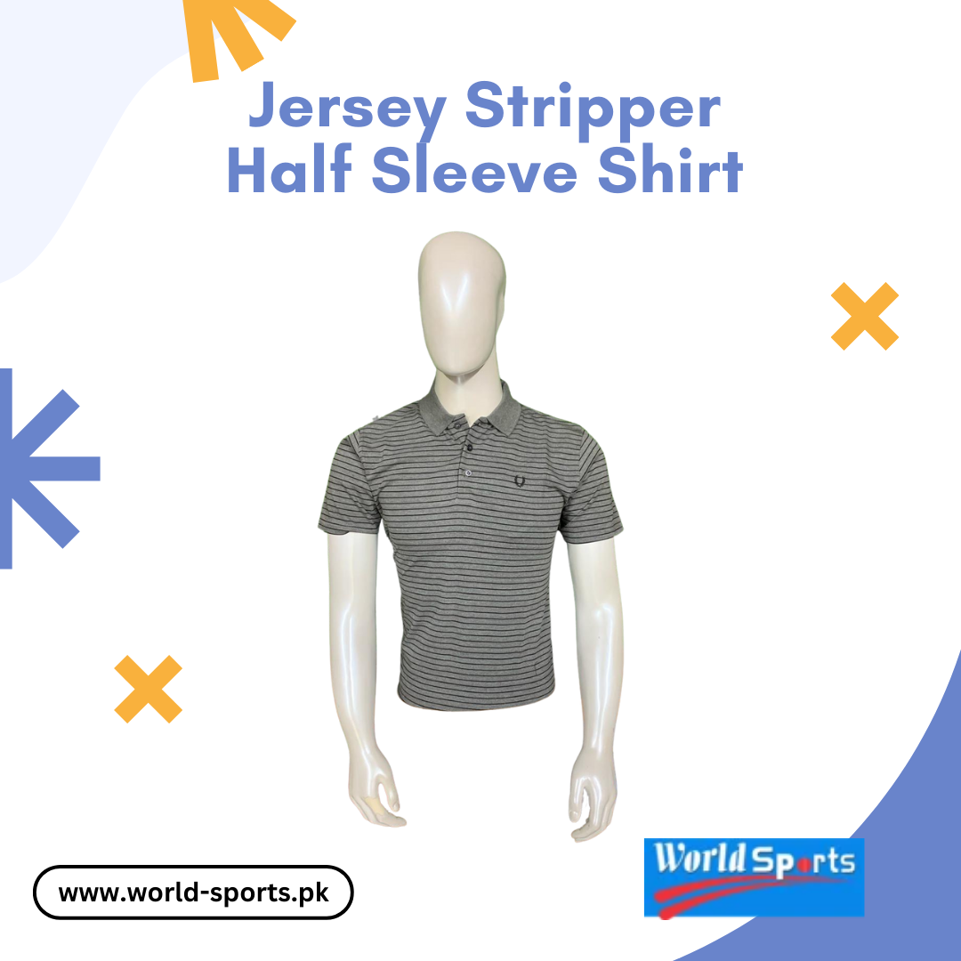 Jersey Stripper Half Sleeve Shirt – Stylish Striped Casual Shirt | Soft, Breathable & Lightweight