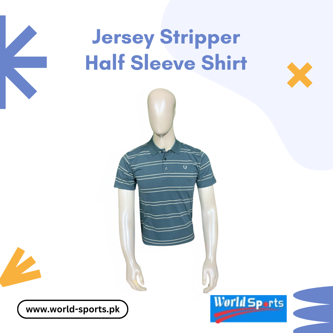 Jersey Stripper Half Sleeve Shirt – Stylish Striped Casual Shirt | Soft, Breathable & Lightweight