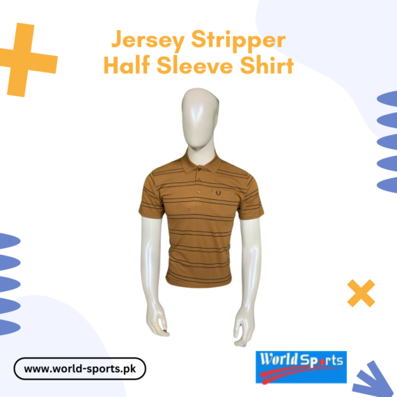Jersey Stripper Half Sleeve Shirt – Stylish Striped Casual Shirt | Soft, Breathable & Lightweight