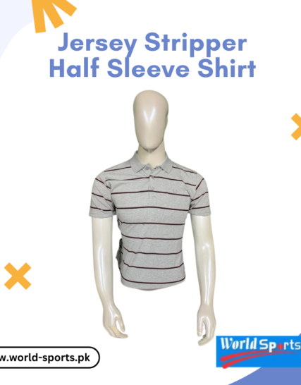 Jersey Stripper Half Sleeve Shirt – Trendy Striped Casual Shirt | Soft, Breathable & Comfortable