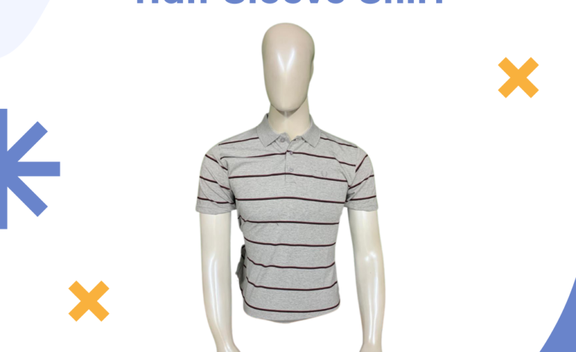 Jersey Stripper Half Sleeve Shirt – Trendy Striped Casual Shirt | Soft, Breathable & Comfortable