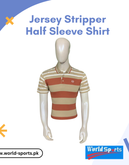 Jersey Stripper Half Sleeve Shirt – Trendy Striped Casual Shirt | Soft, Breathable & Comfortable