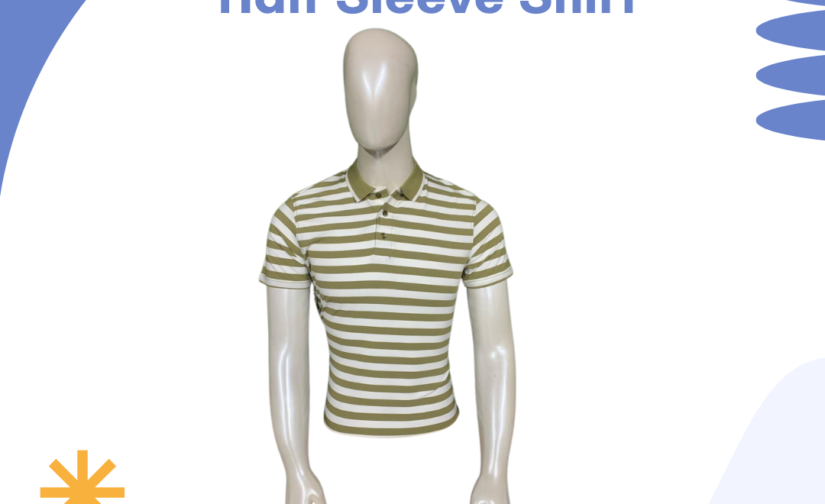 Jersey Stripper Half Sleeve Shirt – Stylish, Lightweight & Breathable Casual Wear
